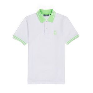PSYCHO BUNNY Mens Chester Pique Polo White Size 5 / Medium